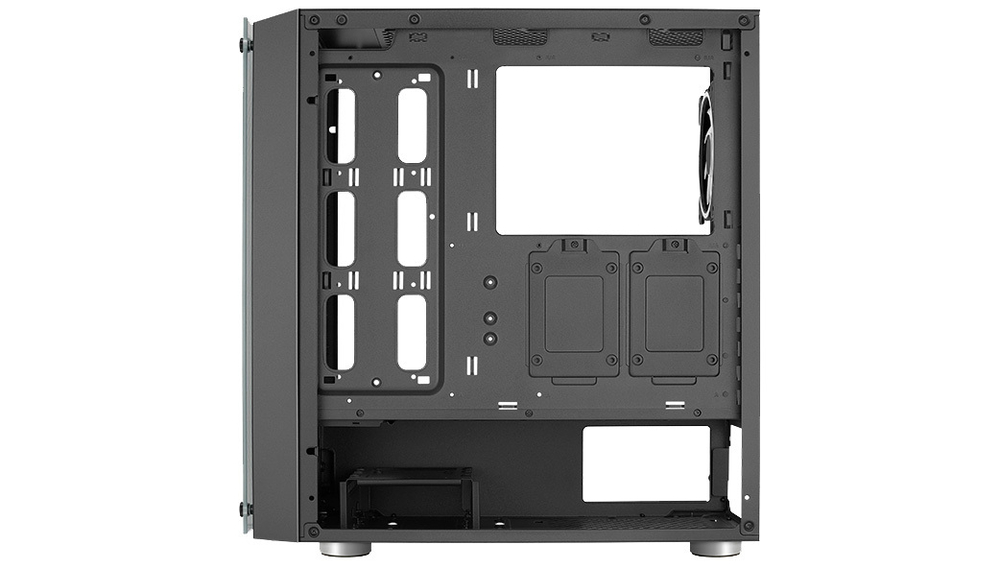 Корпус Aerocool Skribble-G-BK-v1 Black Mid Tower (4711099472888) без БП