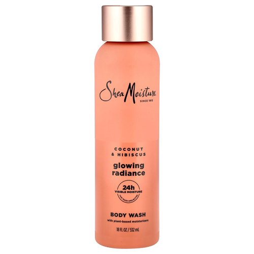 SheaMoisture, гель для душа для сияния кожи, кокос и гибискус, 532 мл (18 жидк. унций)