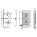 Замок AGB MEDIANA EVOLUTION WC B01102.50.93 комплект черный п/фикс. (инд.уп + B01000.13), о/пл