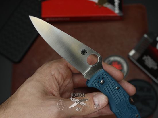 Складной нож Spyderco Endura 4 10FPK390 c клинком из стали Bohler K390 Microclean, рукоять FRN