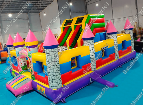 Коммерческий надувной батут "Замок средневековья"