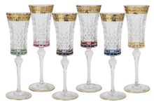 Same Набор бокалов для шампанского Цветная Флоренция, 150 мл - 6шт
