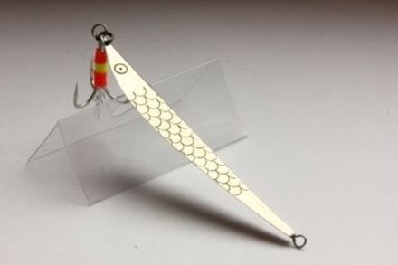 Блесна зимняя WINTERLURES Маропедка 90 60мм тройник б/ч,мельхиор