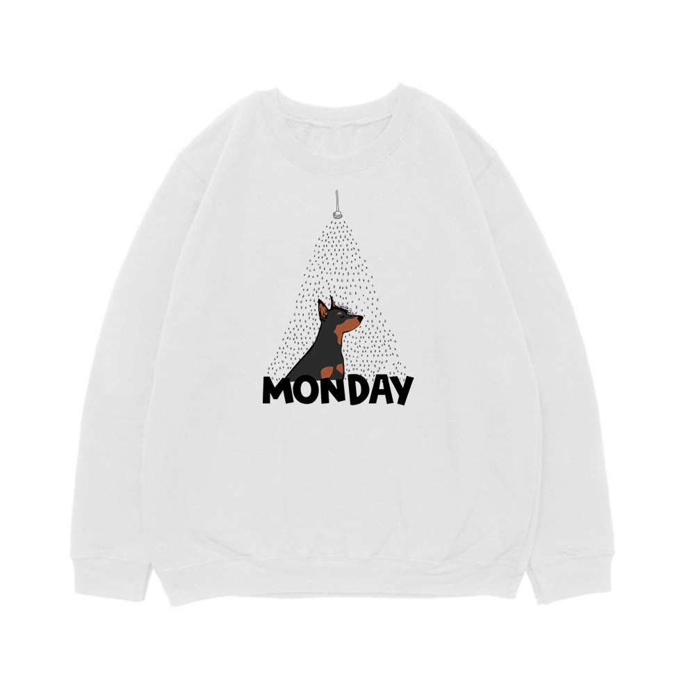 Свитшот "Цвергпинчер в понедельник"
