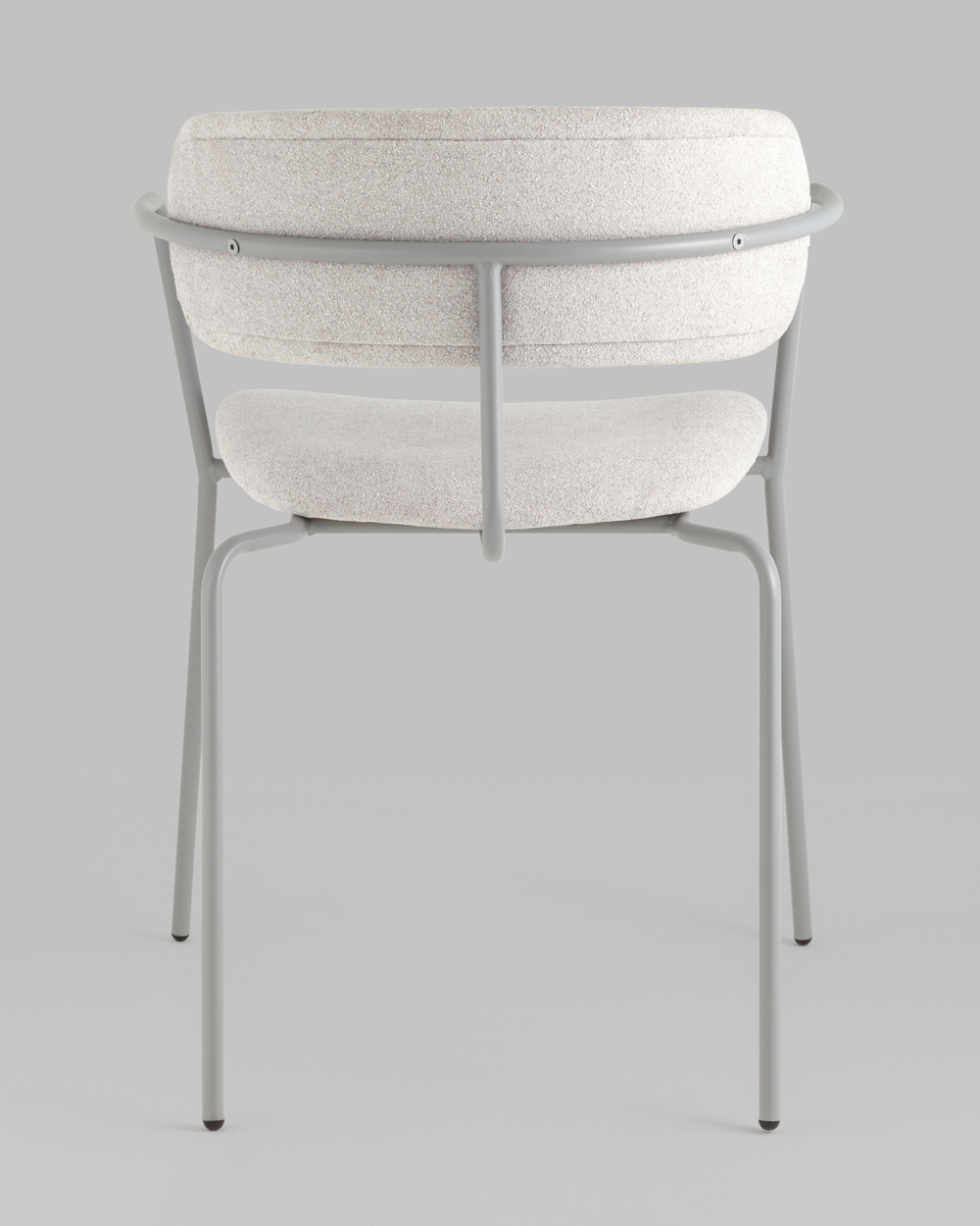 Стул Дженни букле светло-серый каркас серый муар