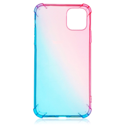 Чехол ROSCO для Apple iPhone 11 Pro Max оптом (арт. IP11PM-HARD-TPU-PINK-BLUE)