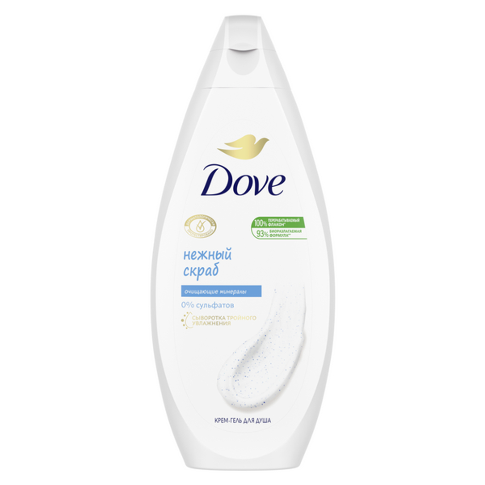 Dove Гель-скраб для душа Нежное обновление 250 мл.