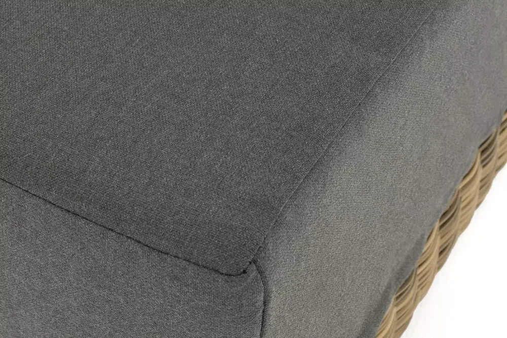 "Капри" модуль диванный прямой с подушками, цвет соломенный