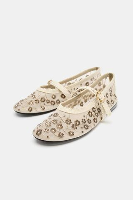 ZARA БАЛЕТКИ С ПАЙЕТКАМИ, РАЗНОЦВЕТНЫЙ
