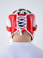 Шлем боксерский LEADERS LS MEX RD/WH (красный/белый)