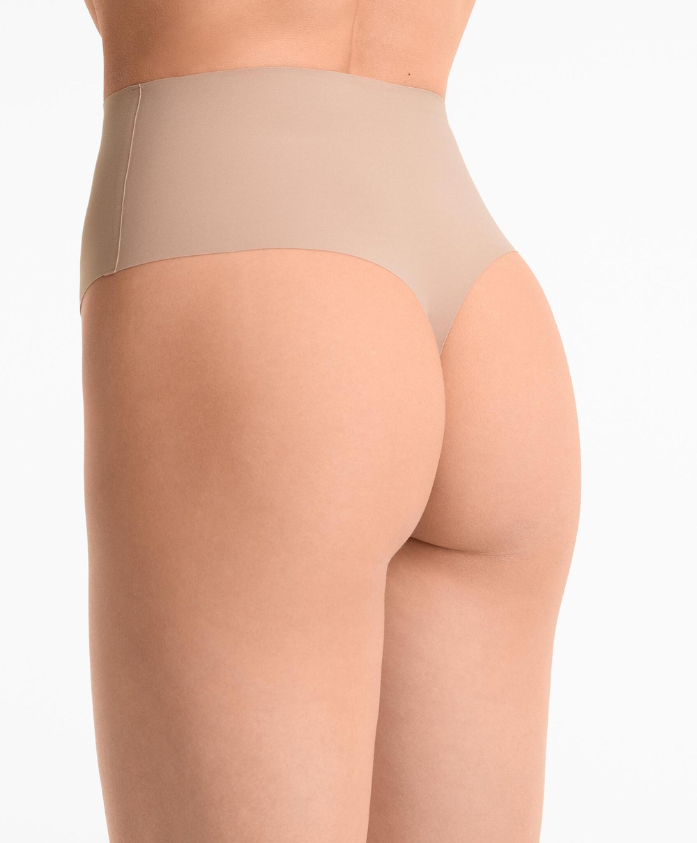 OYSHO Набор из 2 трусов-стрингов из полиамида, бежевый