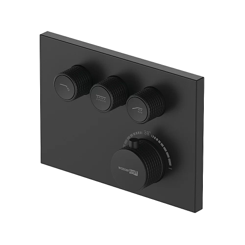 Смеситель для душа WasserKraft Elbe 7458 Thermo черный