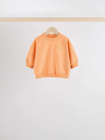 Лонгслив и брюки в комплекте для малышей Next B87-318, 3 шт., Бежевый, Голубой, Оранжевый