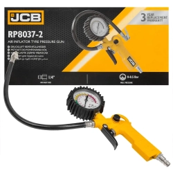 Пистолет для подкачки шин с аналоговым манометром и шлангом (0-8.5Bar) JCB JCB-RP8037-2
