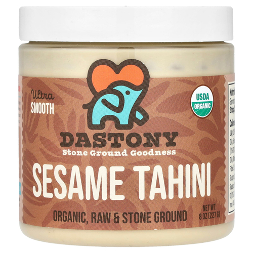 Dastony, Органический кунжут и тахини, очень гладкий, 227 г (8 унций)