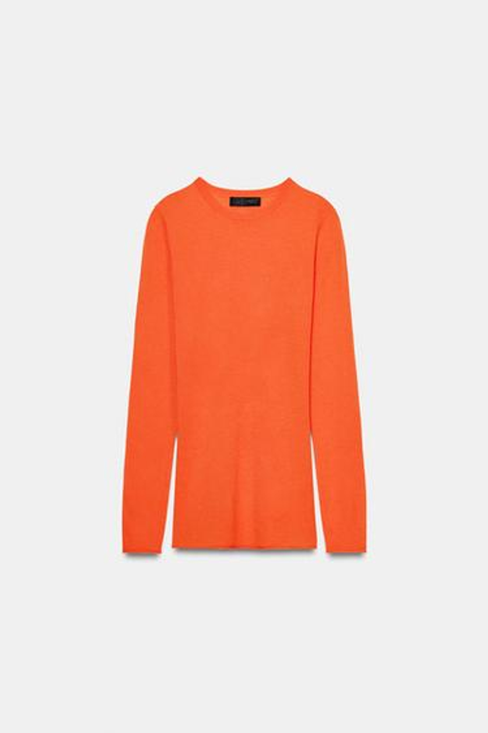 Тонкий вязаный шерстяной свитер - ZARA