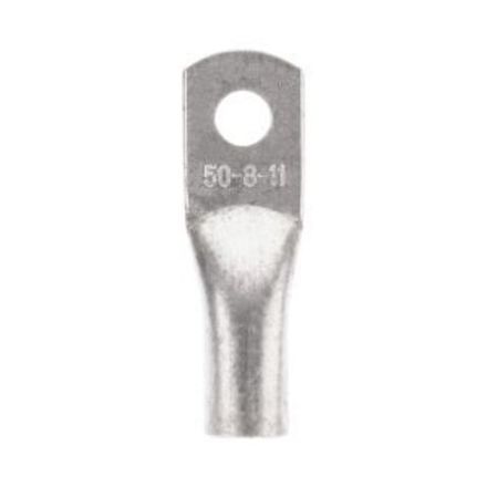 Наконечник медный луженый ТМЛ 50–8–11 (50мм² - Ø8мм) ГОСТ 7386-80 (в упак. 50 шт.) REXANT