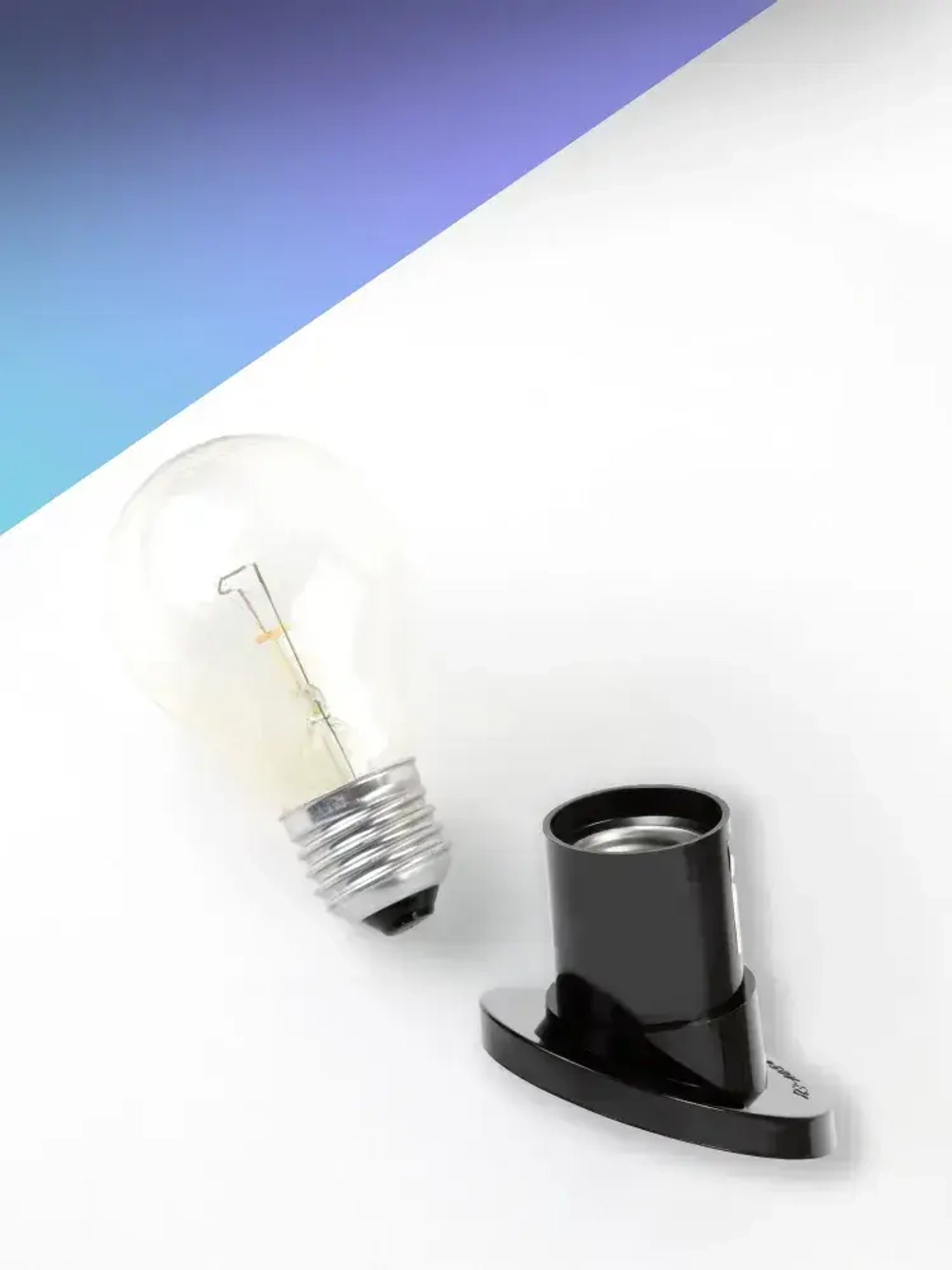 Патрон карболитовый Smartbuy настенный, Е27, черный, наклонный