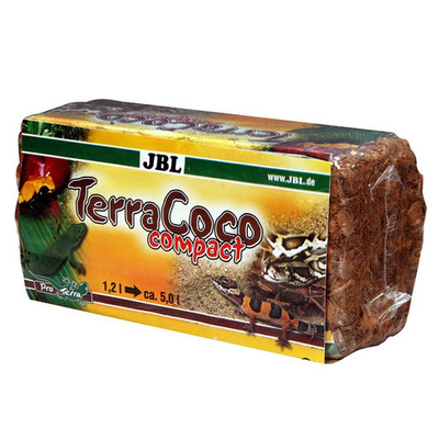JBL TerraCoco Compact 500 г - кокосовая стружка для террариумов, в брикете