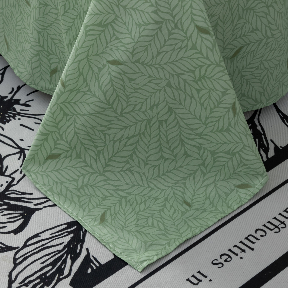 Комплект постельного белья Делюкс Сатин 100% хлопок на резинке LR507