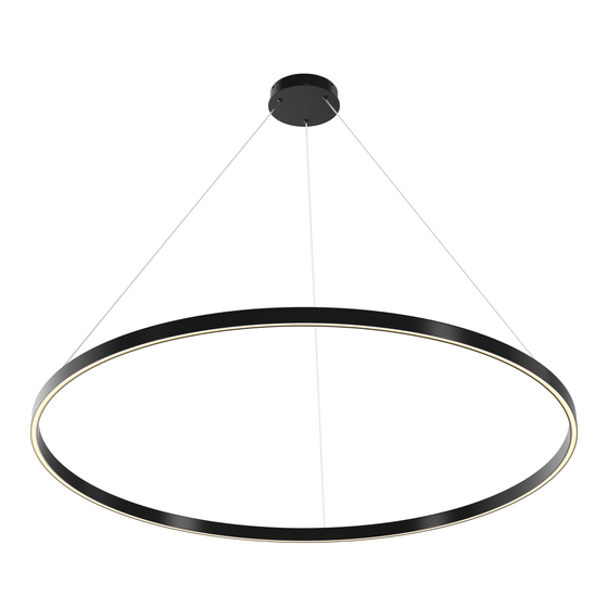 Люстра подвесная светодиодная Maytoni Rim MOD058PL-L65BK