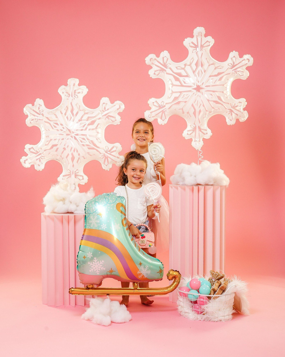 Фигура "Большая белая снежинка" кристалл