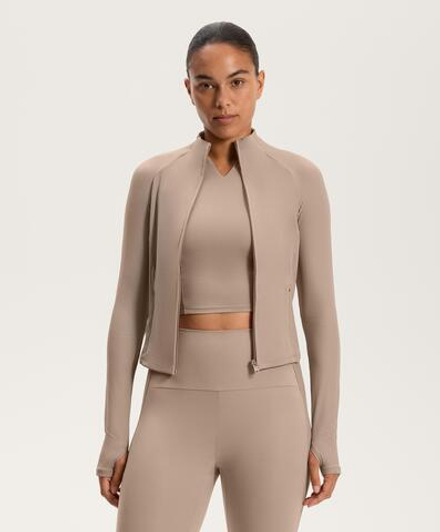 Oysho Высокотехнологичная куртка в рубчик, норка