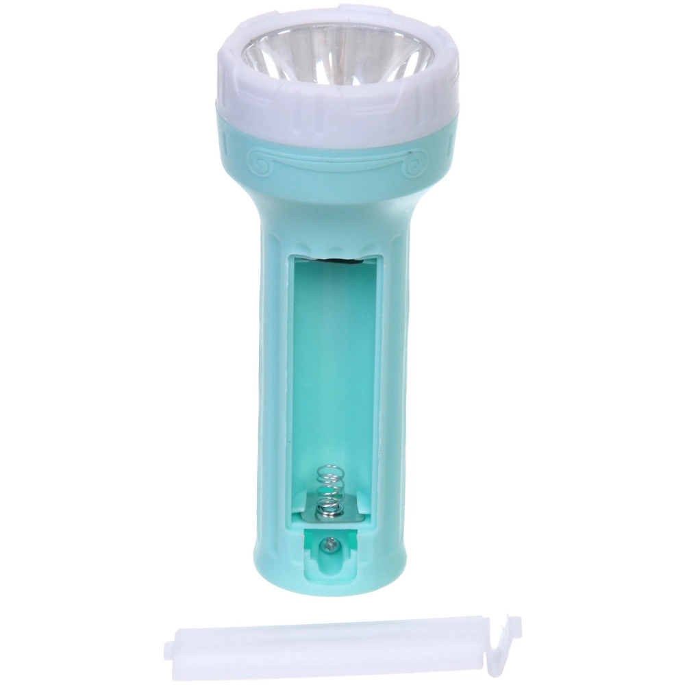 Фонарь ручной 1 режим 1LED 1AA микс 3 цвета QZ2007