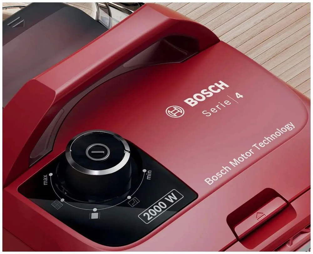 Пылесос Bosch Serie 4 BGS21WX200, 2000Вт, красный