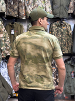 Футболка лес с воротом 4