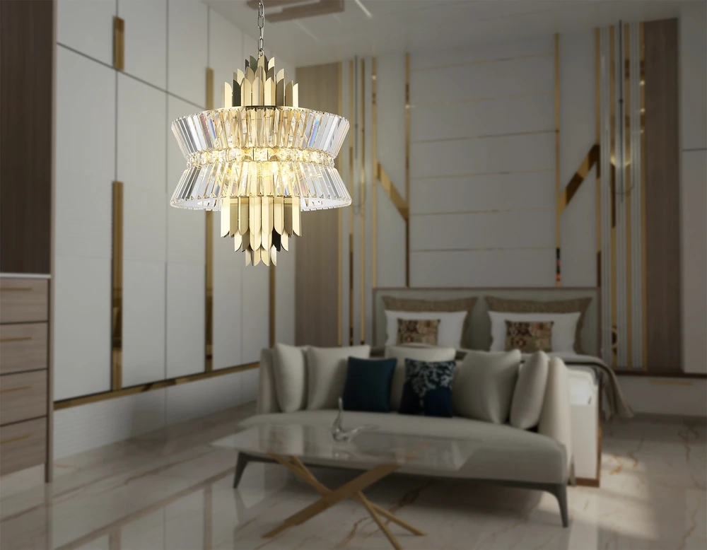 Подвесная люстра Ambrella light CRYSTAL LH41017