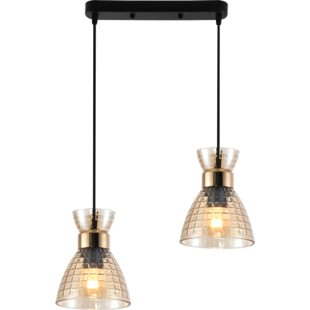 Светильник подвесной (подвес) Rivoli Iris 9186-302 2хЕ27 60 Вт модерн | Лайт