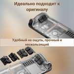 Прозрачная задняя панель (крышка) PC0106 для Steam Deck  от JSAUX, цвет коричневый (brown)
