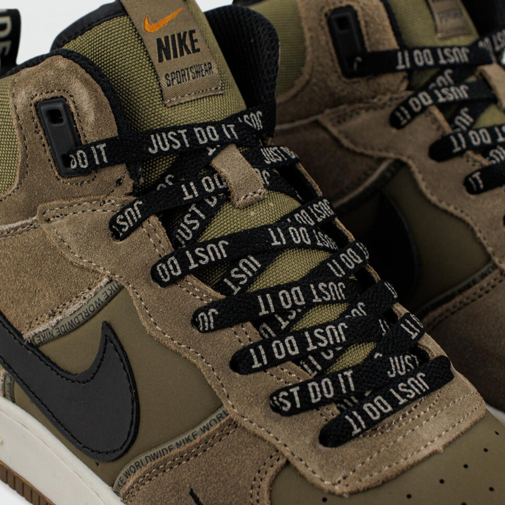 кроссовки Nike Air Force 1 Mid Olive / Brown Winter