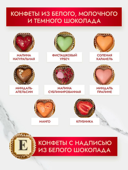Конфеты шоколадные коробка набор подарочный ручной работы