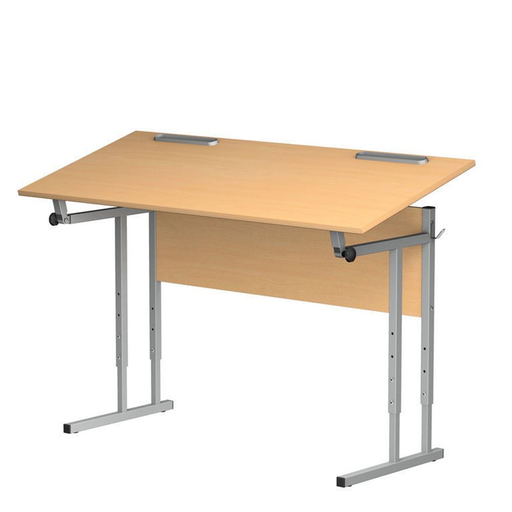Стол ученический регулируемый с наклоном крышки (0-35°) двухместный