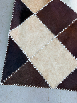 Ковер овальный натуральный Телячья шкура