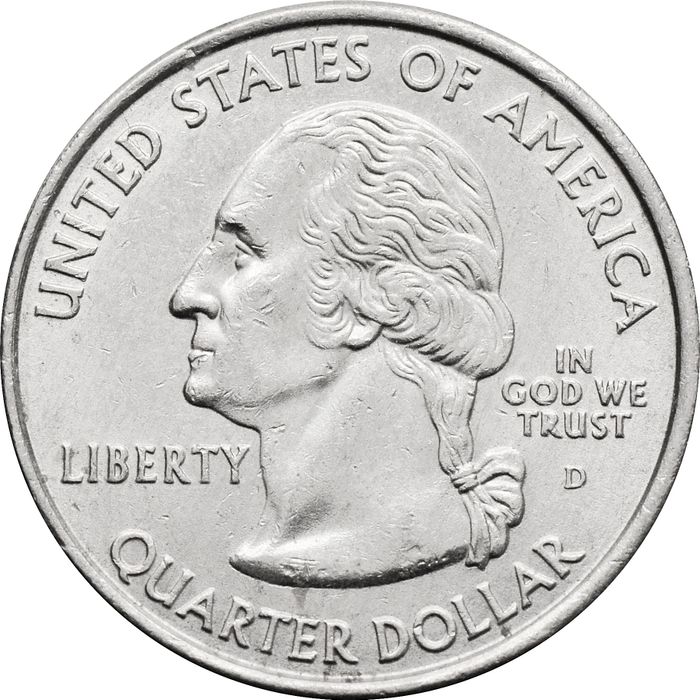 25 центов (1/4 доллара, квотер) 2006 США «Штат Южная Дакота» (D) XF