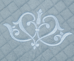 Коврик для ванной 60х90 Old Florence Ванити голубой