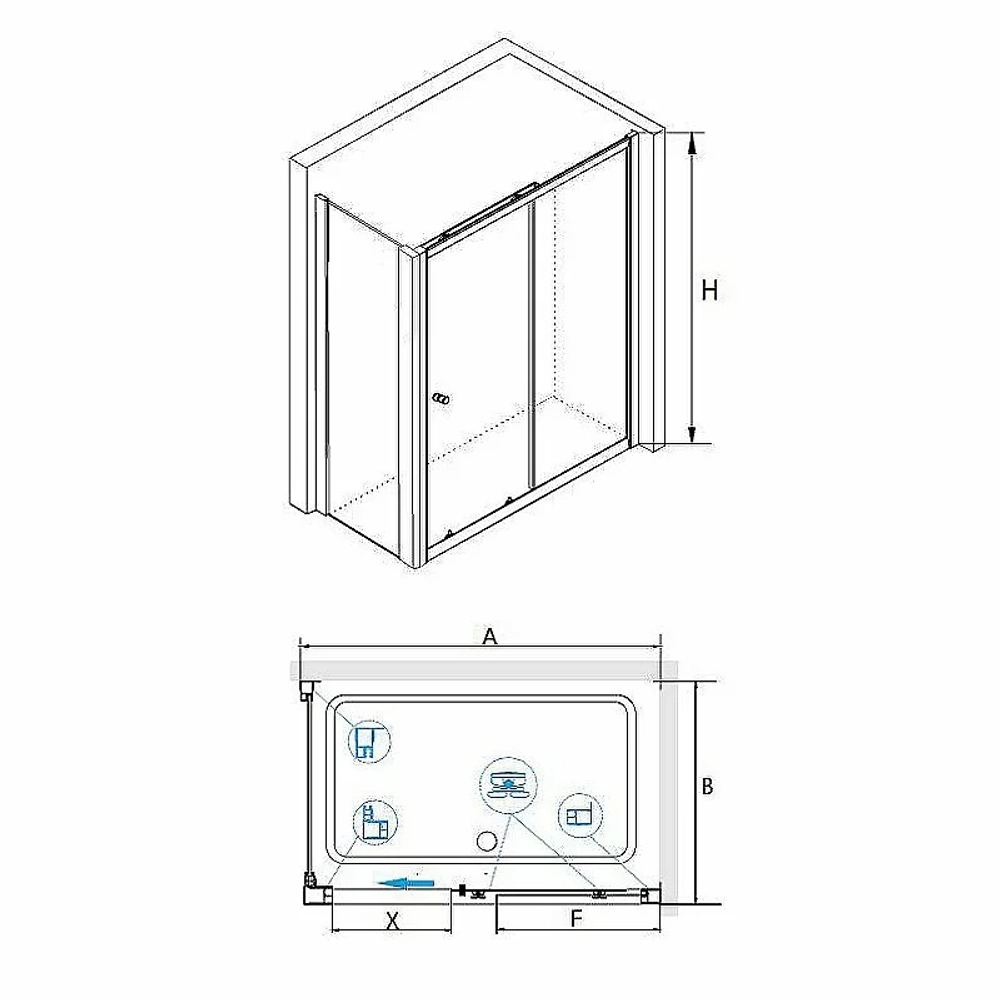 Душевая система RGW Shower Panels SP-6143-01 50140801-01 хром