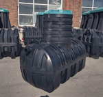 Септик переливной Мультпласт Термит Профи+ 2.0 S 2000 л. горизонтальный / 800 л. в сутки / 3-4 чел. / самотечный сброс (2150x1100x1915см;99кг;черный) - арт.555453