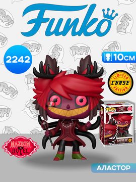 Фигурка Funko POP! Animation Hazbin Hotel Alastor w/Chase (2242) 90413 / Фигурка Фанко ПОП! по мотивам мультсериала "Отель Хазбин", Аластор (ЧЕЙЗ)
