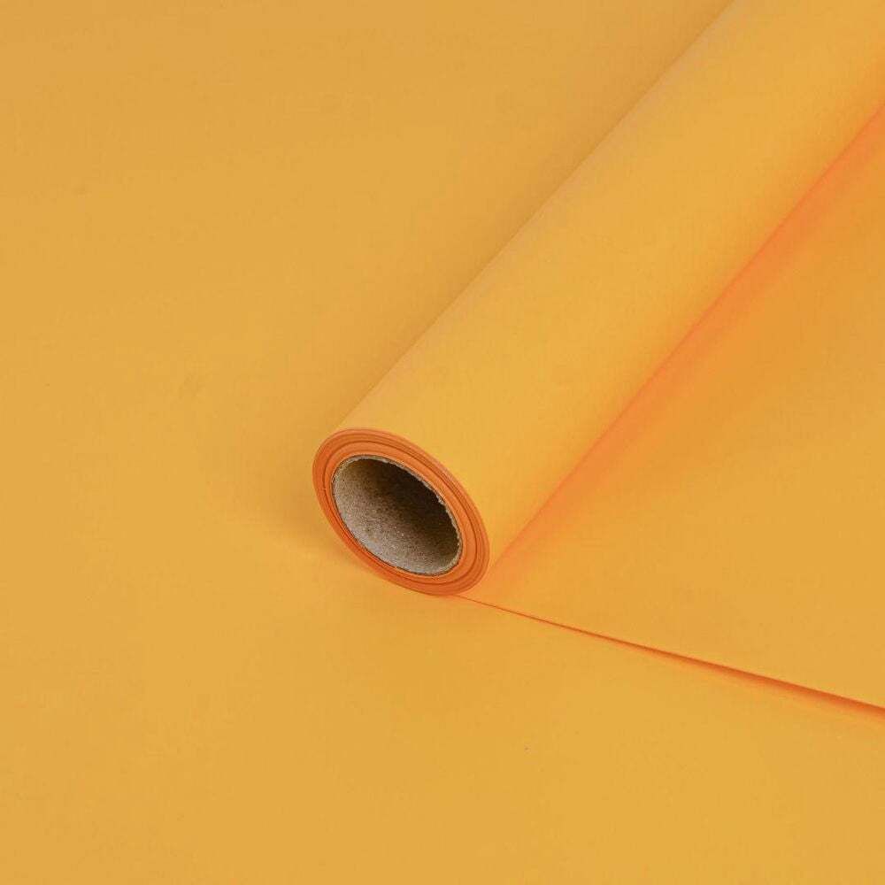 Пленка пудровая однотонная 50см*10м ОРАНЖЕВЫЙ