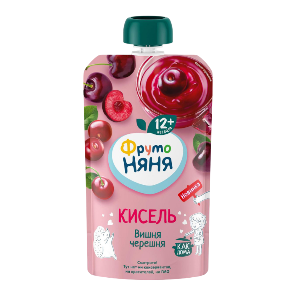 Кисель ФРУТО НЯНЯ вишня и черешня 130г