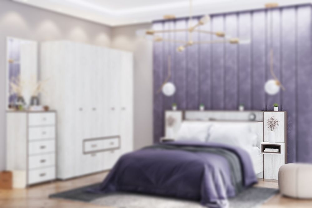 Тумба прикроватная навесная (ПРАВАЯ), МС "Анита",