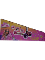 Самокат детский "Световые колеса", трехколесный, регулировка руля, розовый