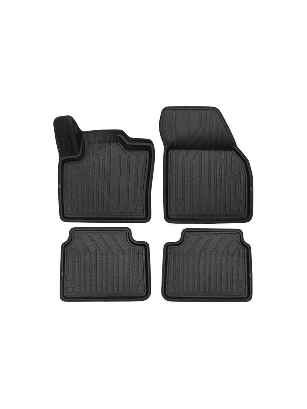 Коврики в салон для LAND ROVER Discovery Sport 2019- внедорожник , 4шт. (полиуретан, черный, черный) KVEST3D02447210