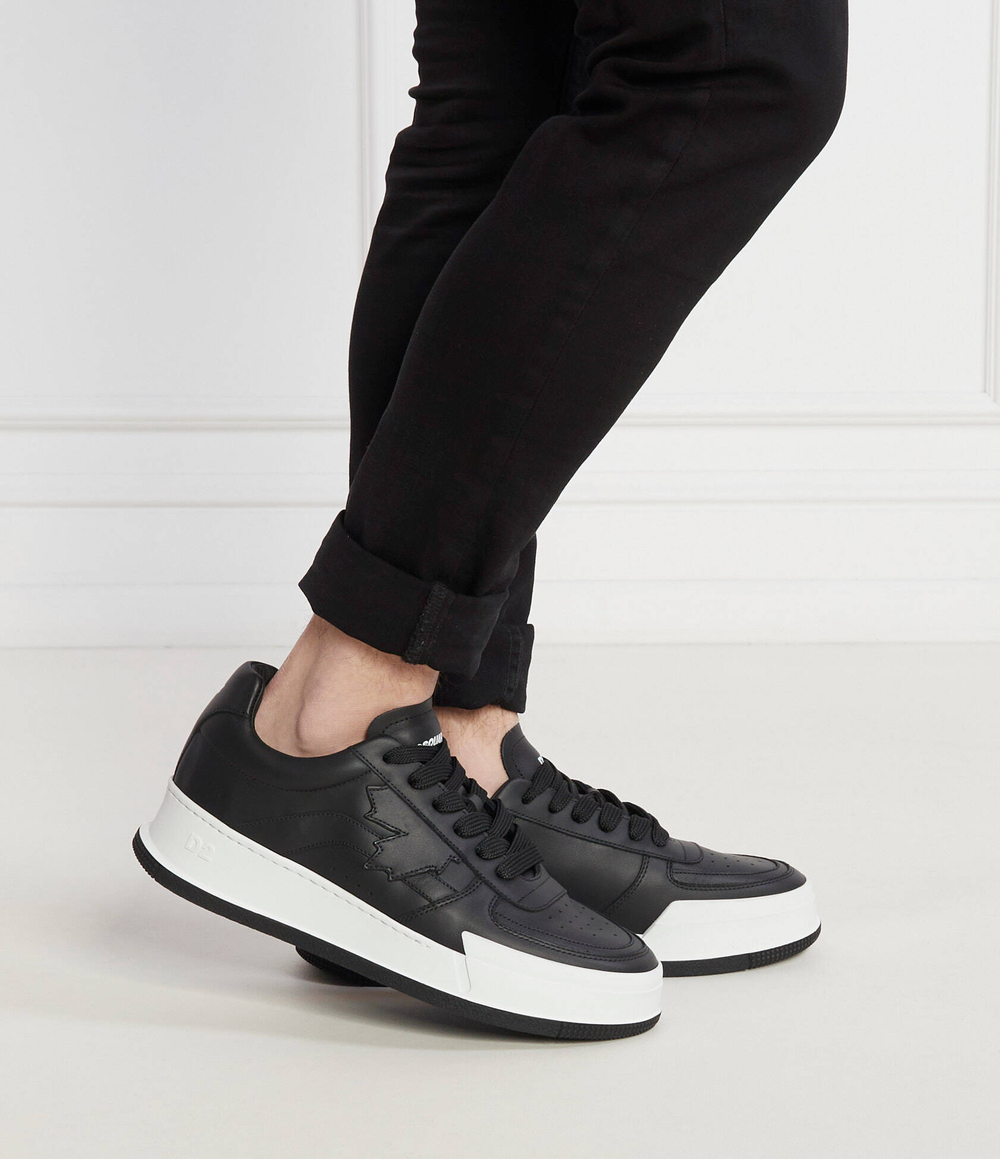 Кожаные кроссовки Dsquared2 - черный(SNM0248 01500001)