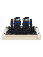 FORTE&PIANO Розетка компьютерная двойная RJ45 кат.6 FP434 ваниль IEK