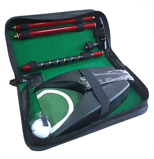 Набор для гольфа Partida c автоматической лузой в кожаном кейсе